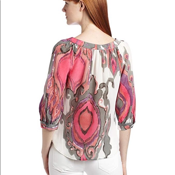 Trina Turk• 100% Silk Wren Blouse - Picture 2 of 8